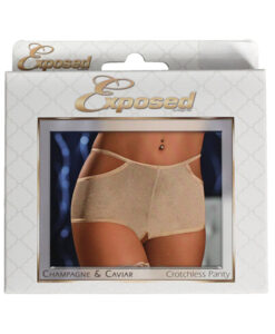 Champagne & Caviar Crotchless Pnty NU SM