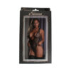 Fishnet Deep Plunge Teddy Black SM