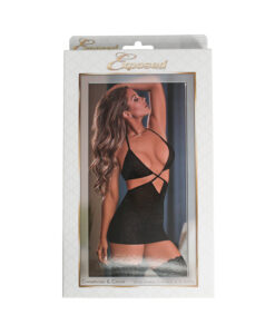 Champagne & Caviar Chemise & GStr BK 2XL