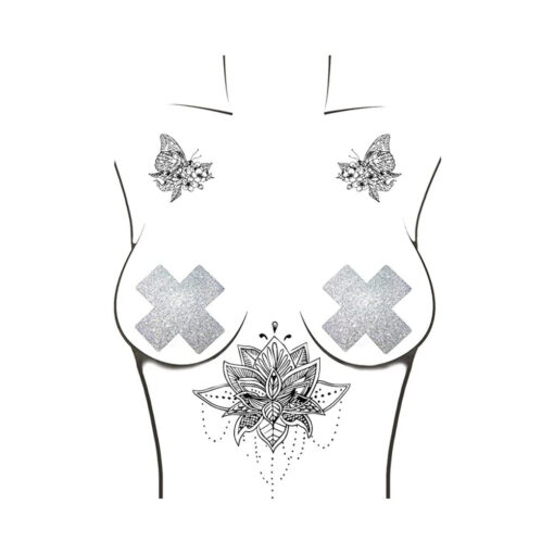 Neva Nude Pasty X Factor Crystal Silver - Image 2