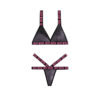 Vibes Sexy Bitch Reptile Print Set Blk Lxl