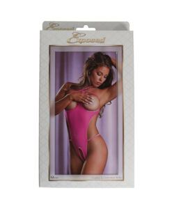 Ms Sheer Mesh Cupless Teddy Pink S/m