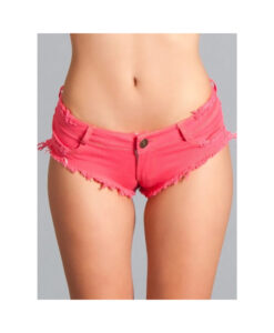 Sexy Cut Off Waist Booty Short Hot Pk Medium