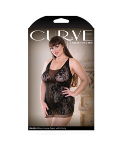 Curve Isabelle Black Dress W/ Panty 3x/4x