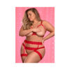 MS Risque Business Bra & Panty Red 1SQ