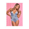 Ms Urban Jungle Slit Crotch Teddy Purple L/xl