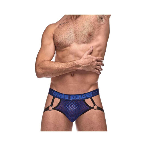 MP Diamond Mesh Jock Ring Nav LX - Image 2