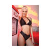 Vibe Fuck Off Halter Bralette And Cheeky Panty Set L/xl Not So Basic Black