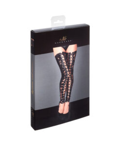 Noir Handmade Lace And Powerwetlook Stockings S