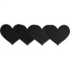 Classic Black Hearts Pasties