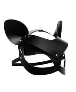 Alternative view of Bad Kitten Leather Cat Mask Black O/S