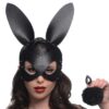 Tailz Bunny Tail Anal Plug And Mask Set Black