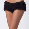 Ruffle Shorts W/Back Bow Black O/S