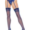 Thigh High Sheer Stocking Navy O/s