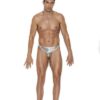 Silver Lame Thong L/xl