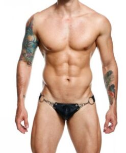 Male Basics Dngeon Snap Jockstrap Black O/s (hanging)