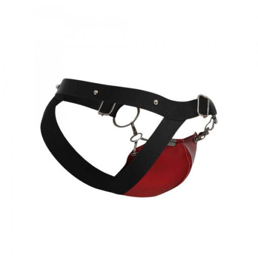 Male Basics Dngeon Snap Jockstrap Red O/s (hanging) - Image 2
