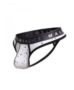 Alternative view of Male Basics Sexy Pouch Thong Confetti Small