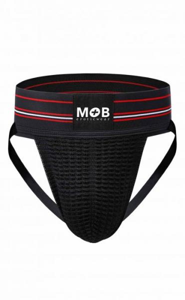 Mob Fetish Jockstrap Black Small 3in Waistband(bulk) - Image 3