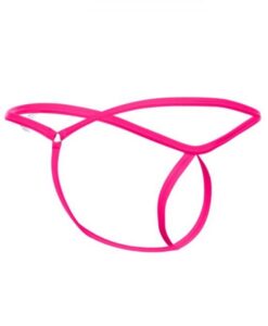 Alternative view of Mob Tear Drop Thong Hot Pink L/xl