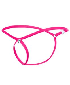 MOB TEAR DROP THONG HOT PINK S/M