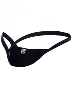 Alternative view of Male Basics Y Buns Thong Black Lg