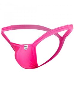 Mob Y Buns Thong Neon Pink Large