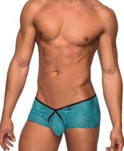 Micro Shorts Tranquil Abyss Sea Blue, Black Large