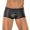 Male Power Satin Lycra Boxer Shorts Black Large