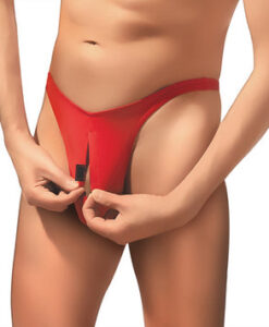 Pull Tab Thong Red