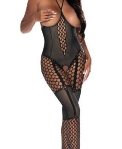 Alternative view of Seamless Cupless Catsuit Black O/s