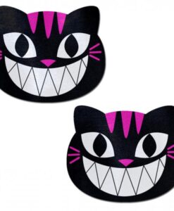 Pastease Black & Pink Cheshire Kitty Cat Pasties