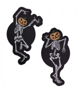 Alternative view of Pastease Dancing Skeletons W/ Pumpkin Heads