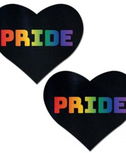 Pastease Rainbow Pride Black Hearts