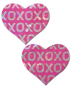 Pastease Shattered Glass Disco Ball Pink White XO Hearts