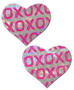 Pastease Shattered Glass Disco Ball Pink White XO Hearts