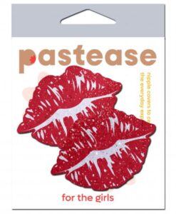Pastease Sparkly Red Kissing Lips Pasties