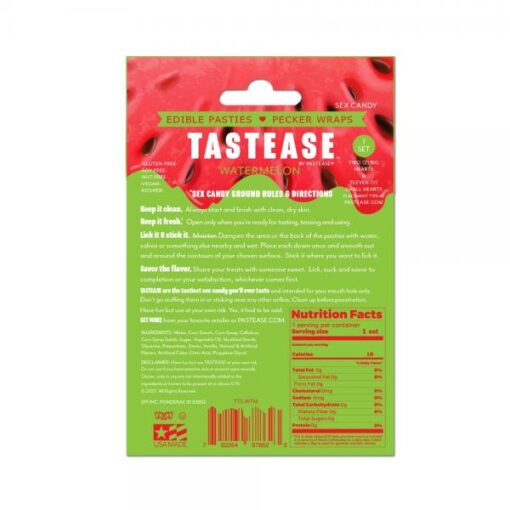 Tastease Edible Pasties & Pecker Wraps In Watermelon - Image 2