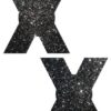 Pastease X Black Glitter Nipple Pasties