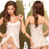 Penthouse Flawless Love Baby Doll With Thong-White M/L