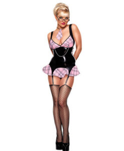 Discipline Me School Girl Pink Plaid S/M