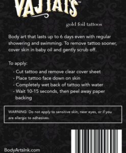 Alternative view of Gold Foil Tattoo Eat Me