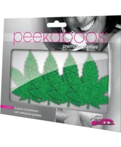 Alternative view of Peekaboos Mary Jane Pasties Green 2 Pairs