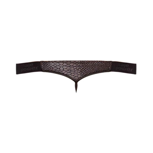 Male Power Cobra Micro V Thong S/M Black - Image 2