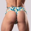 CUT IT OUT! CUTOUT THONG BLUE L/XL
