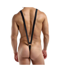 Alternative view of Male Power Nylon Lycra Sling With Rings Black S/M
