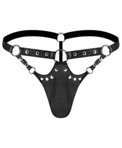 Men's Jouster Thong S/M Black Fetish Gear