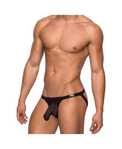 Alternative view of Male Power Hoser Hose Jock Black Sm