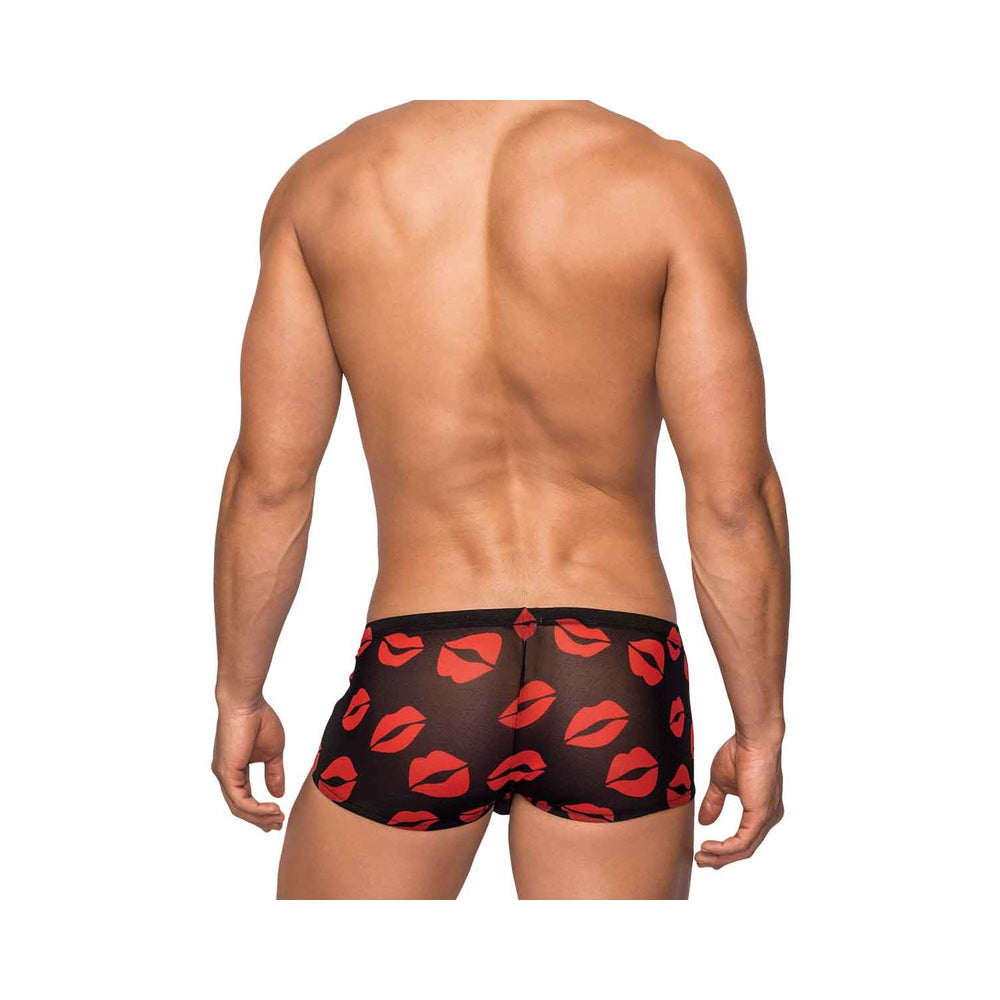 Male Power Kiss Me Mini Short Sheer Lips Large - Image 3