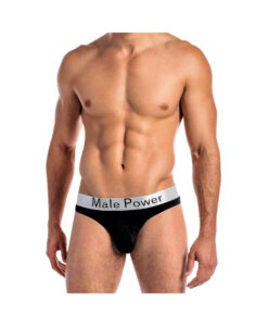 Male Power Modal Basics Lo Rise Thong Black S/m